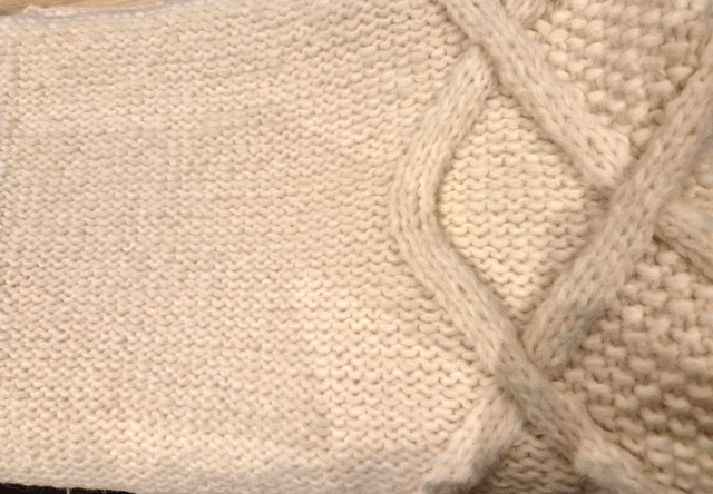 Blanket - chunky light cream